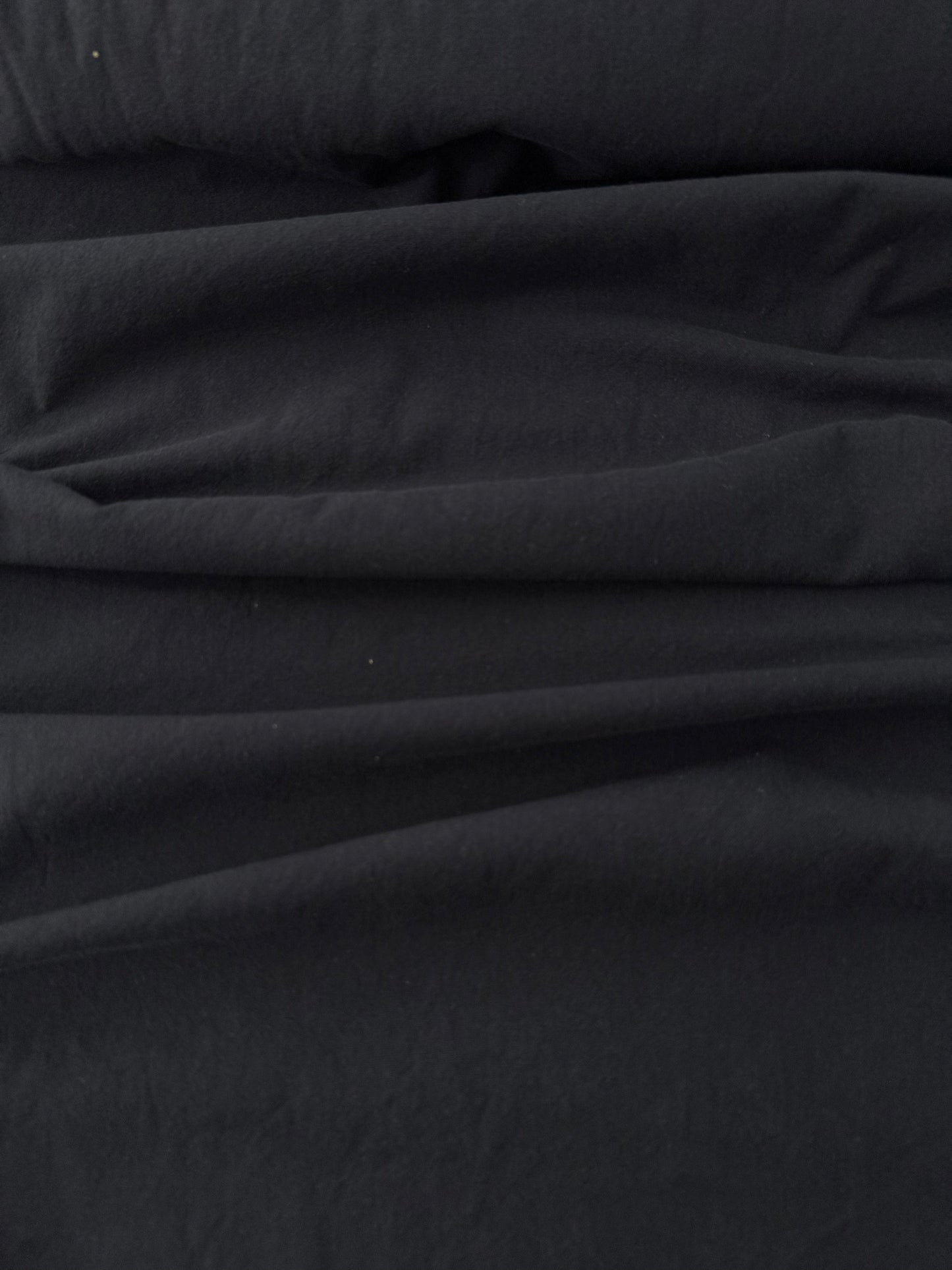 Cotton Sheeting, Sand-Washed Finish, Solids – Black