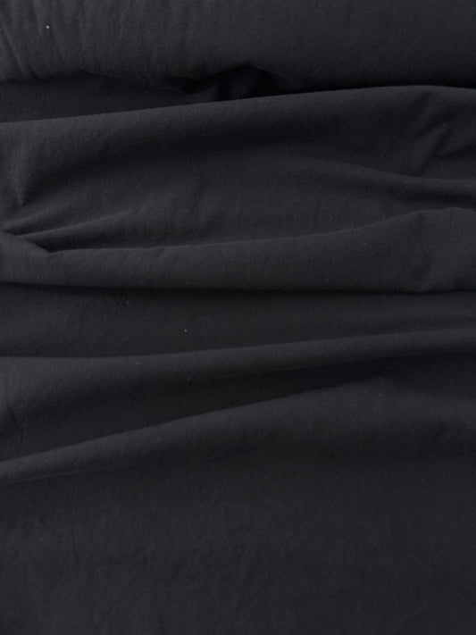 Cotton Sheeting, Sand-Washed Finish, Solids – Black
