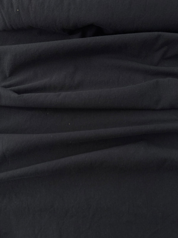 Cotton Sheeting, Sand-Washed Finish, Solids – Black