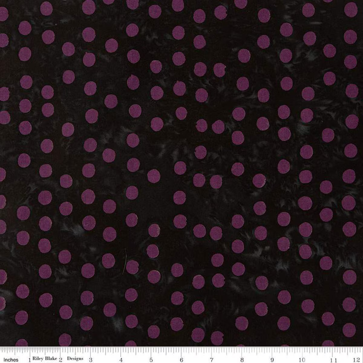 Cotton Batik, Dots Print – Charcoal