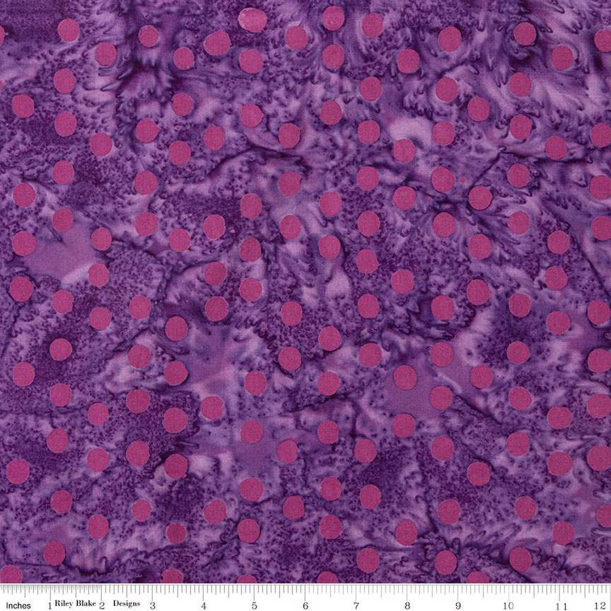 Cotton Batik, Dots Print – Charcoal