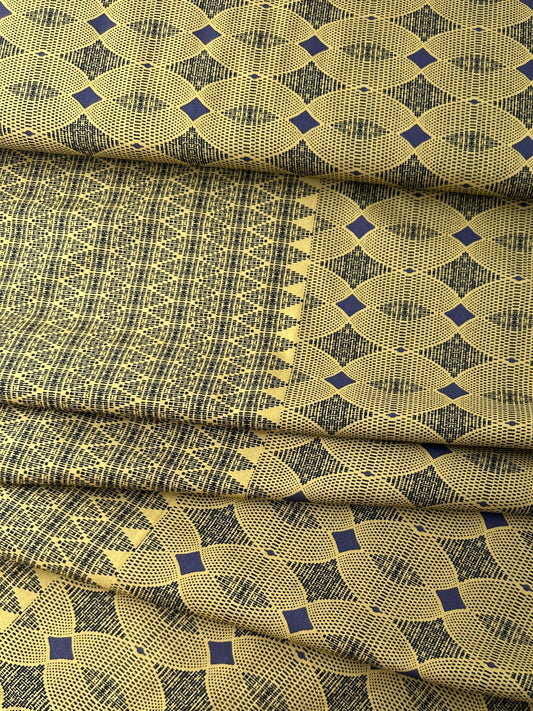 Hokkoh, Oskikka, Cotton/Rayon Border Print