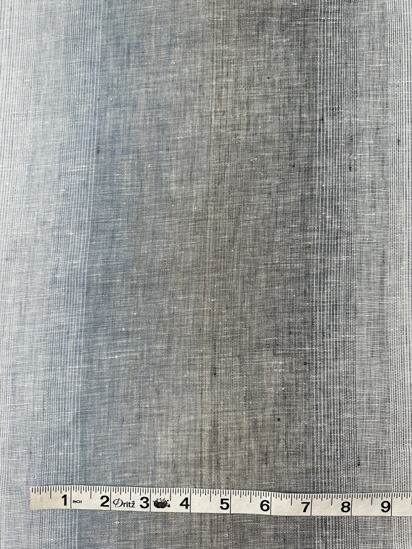 Linen, Blue Ombre Stripe