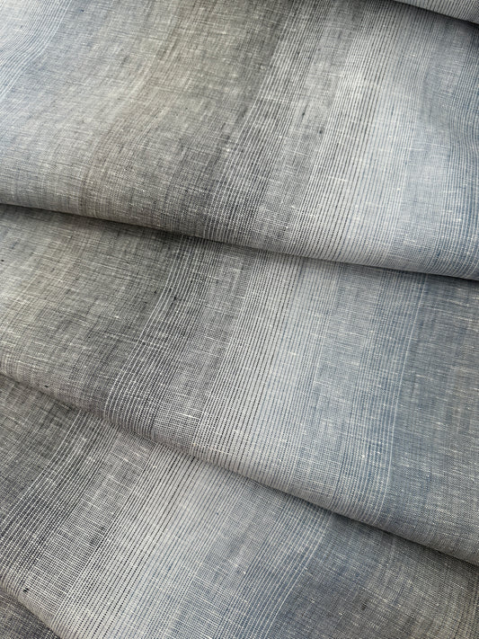 Linen, Blue Ombre Stripe