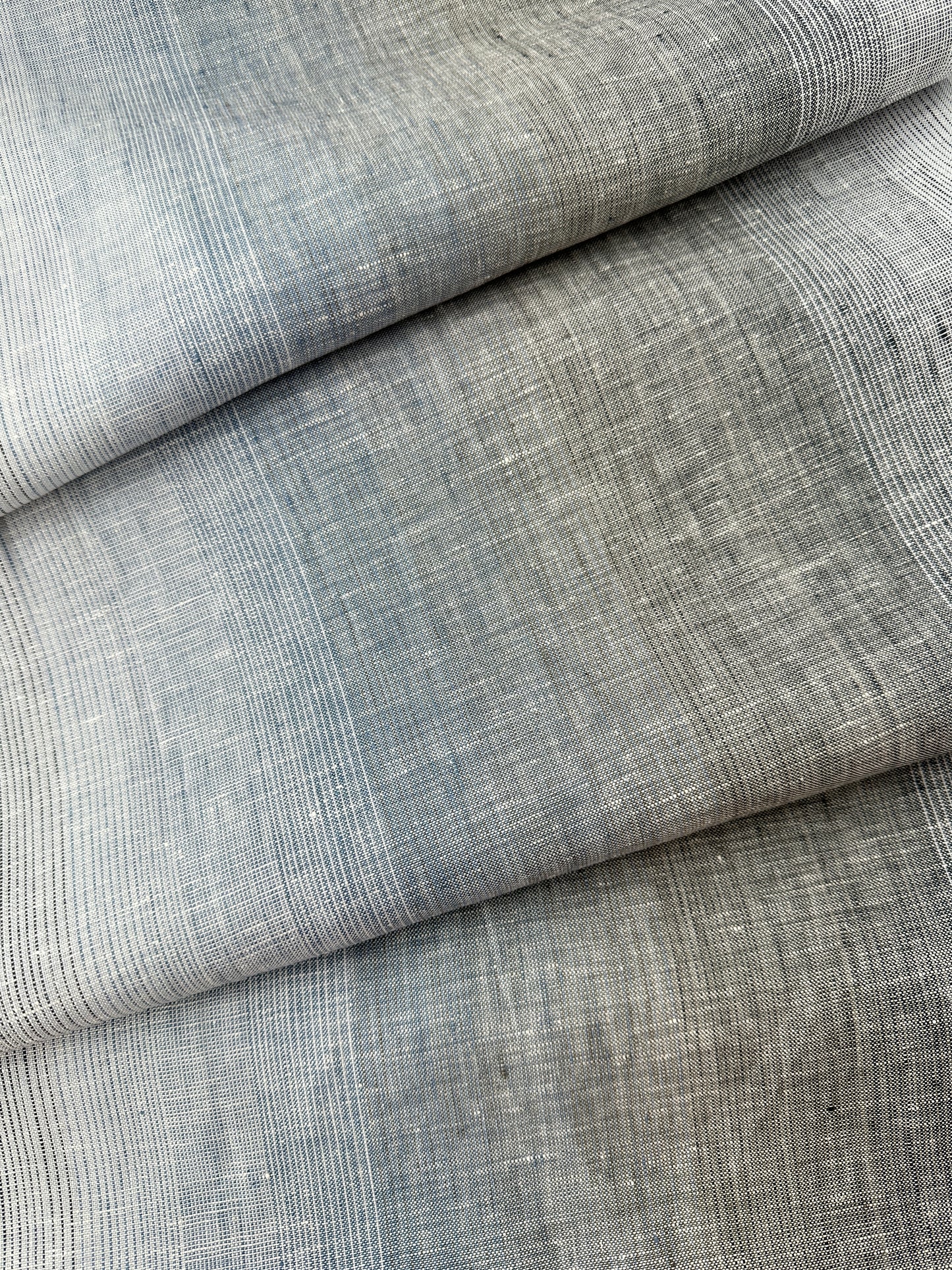 Linen, Blue Ombre Stripe