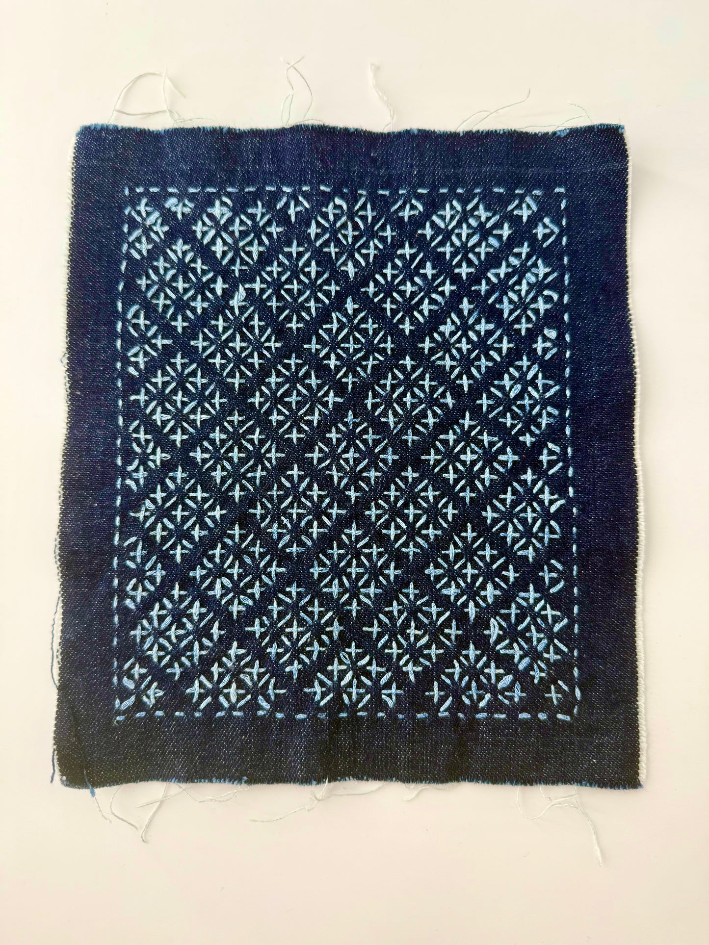 Class: Sashiko Sampler #3 - Komezashi (Rice Stitch Variation)