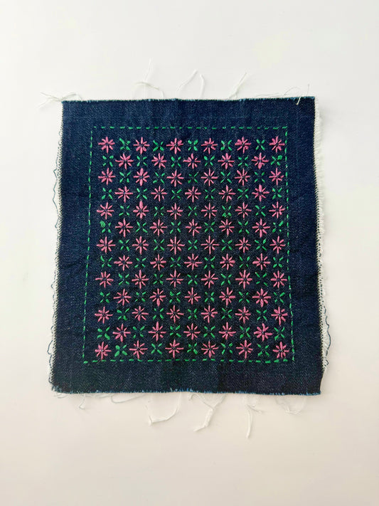 Class: Sashiko Sampler #4 - Hana Komezashi (Rice Flower Stitch)