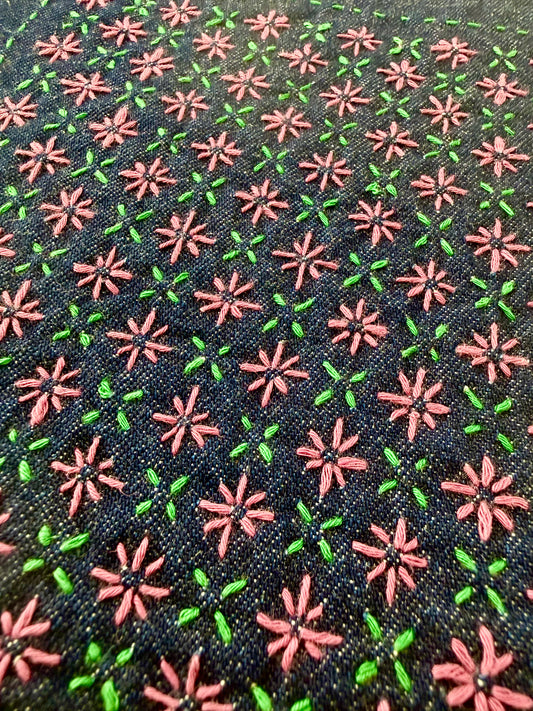 Class: Sashiko Sampler #4 - Hana Komezashi (Rice Flower Stitch)