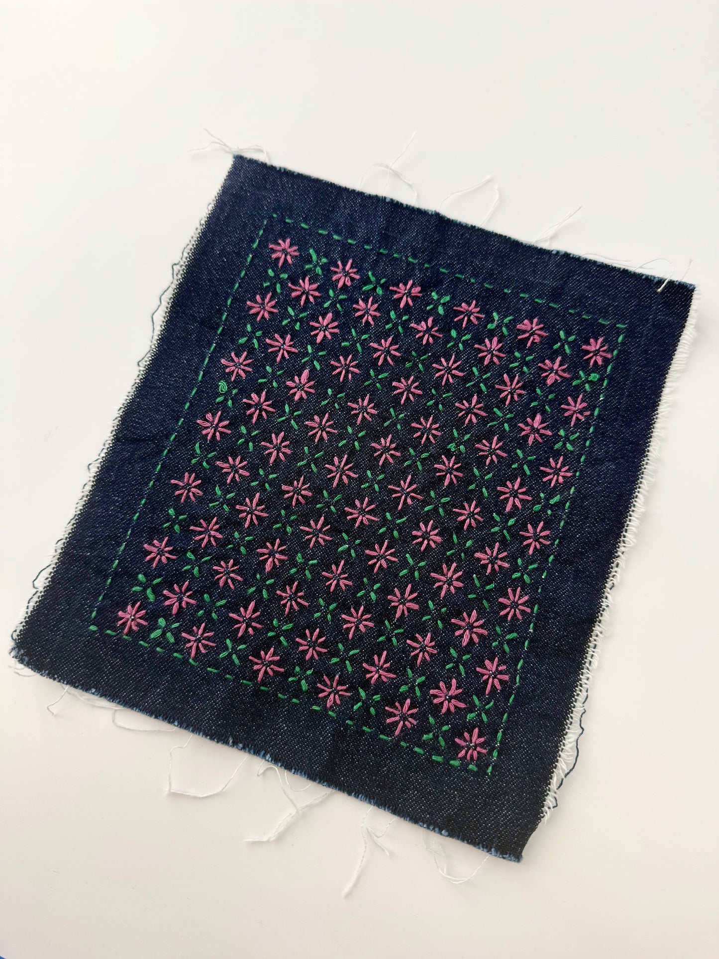 Class: Sashiko Sampler #4 - Hana Komezashi (Rice Flower Stitch)