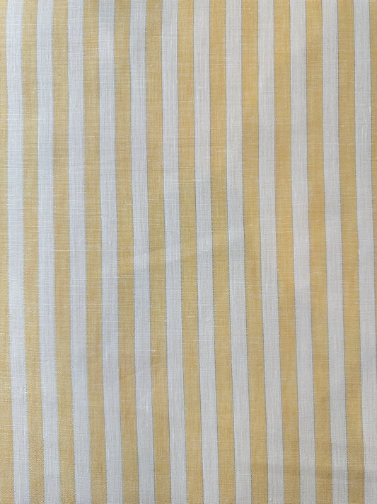 Linen, Metallic Striped – Yellow Plaid