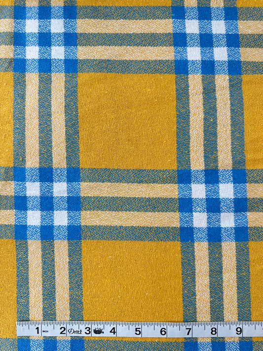 Handwoven Dobby, Bold Plaid