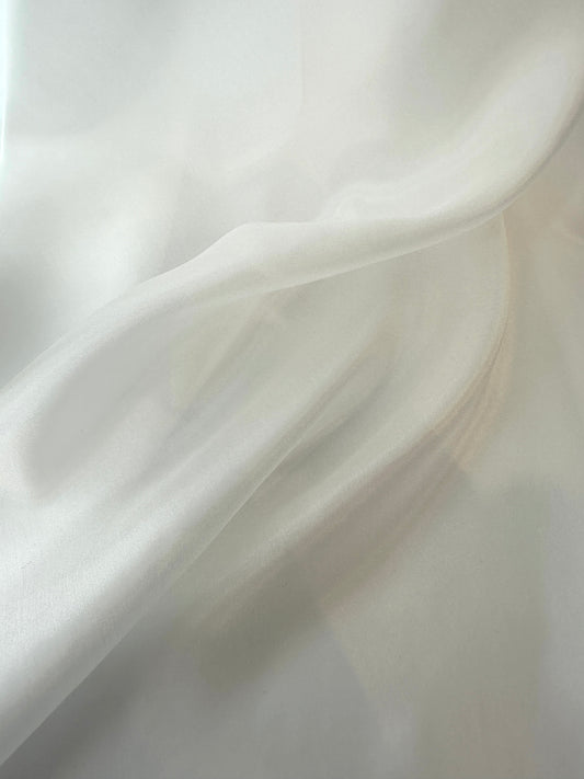 Designer Deadstock, Silk Voile, Ivory