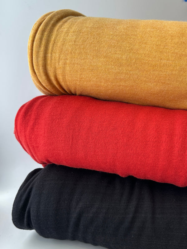 Wool Jersey, Solids, Wide, 145gsm – Gold