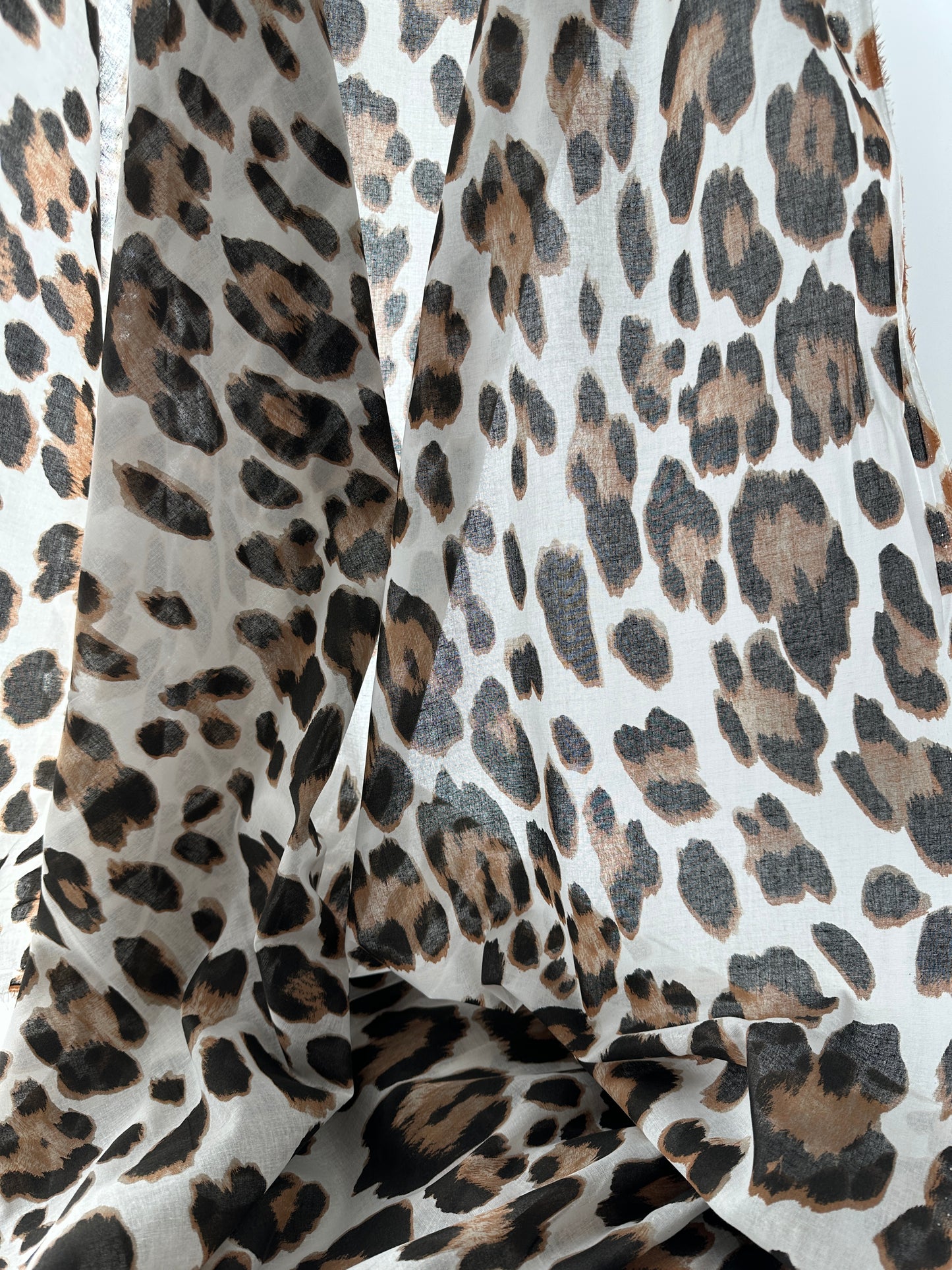 Italian Cotton Voile, Leopard Print