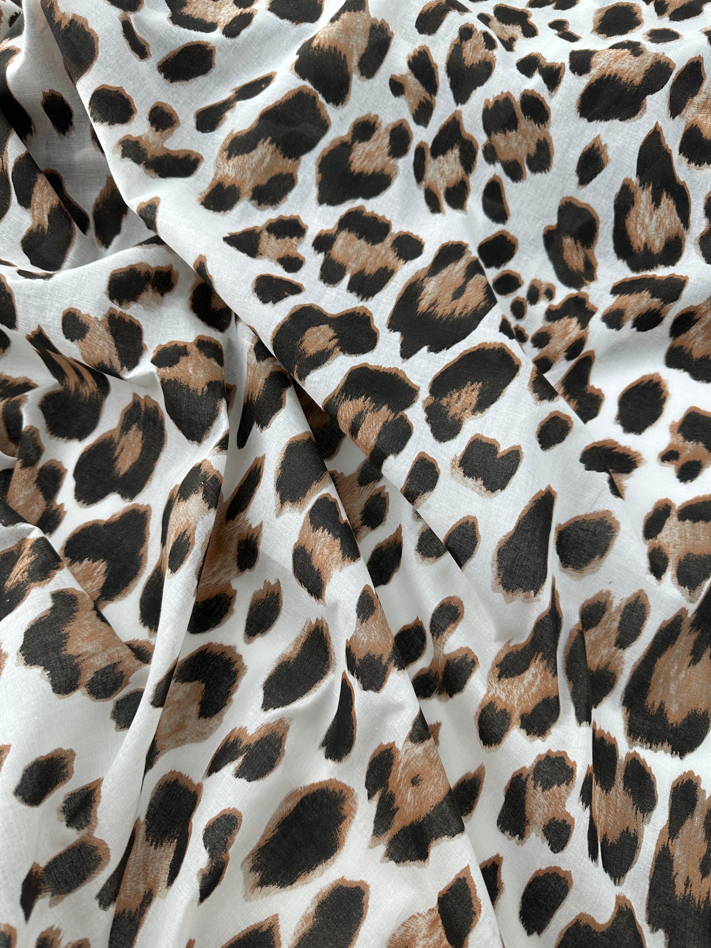 Italian Cotton Voile, Leopard Print