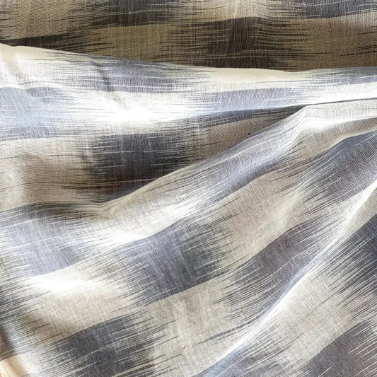 Handloom Ikat, Blue/White