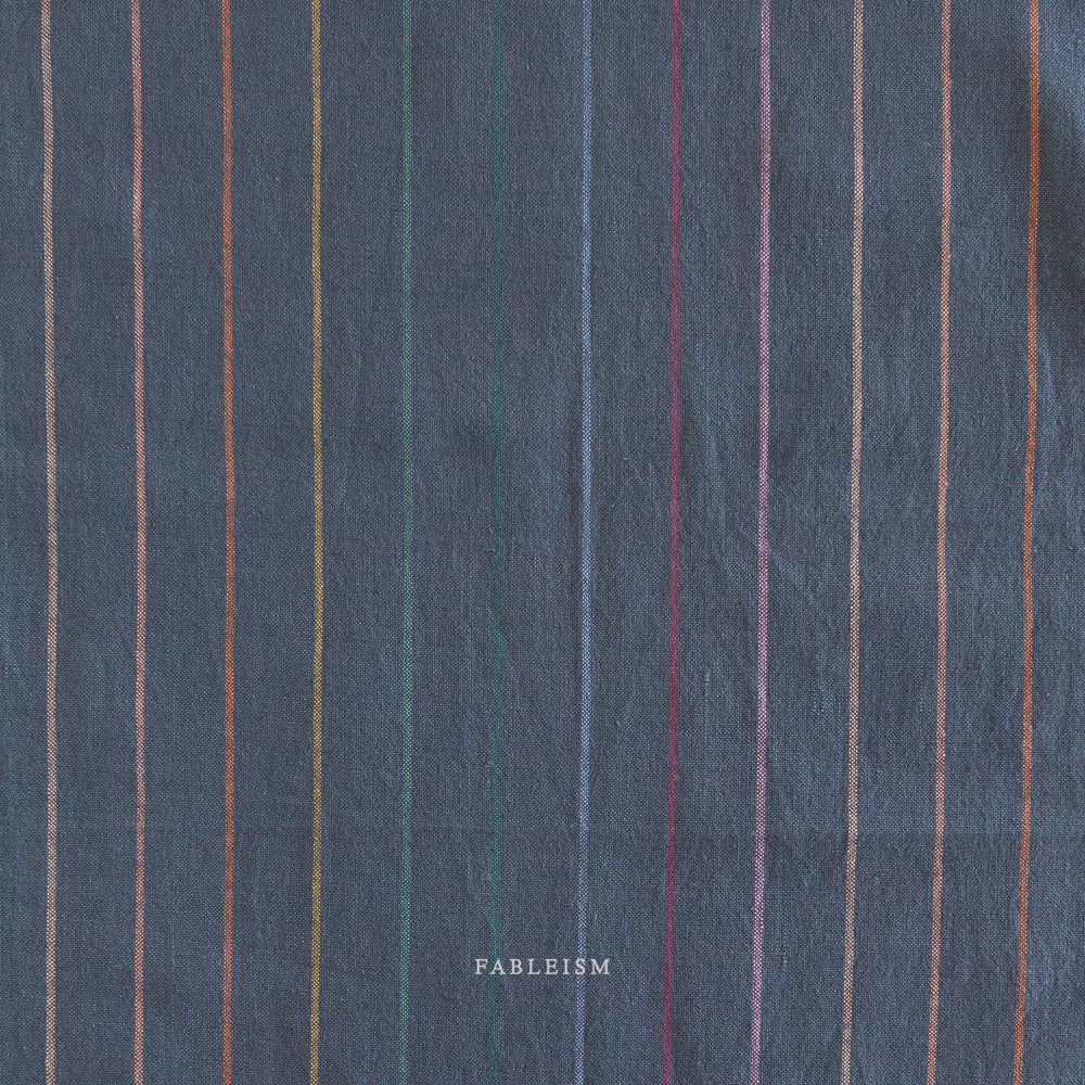 Fableism Yarn-Dye, Lucky Loom Skinny Stripe - Dark Rainbow