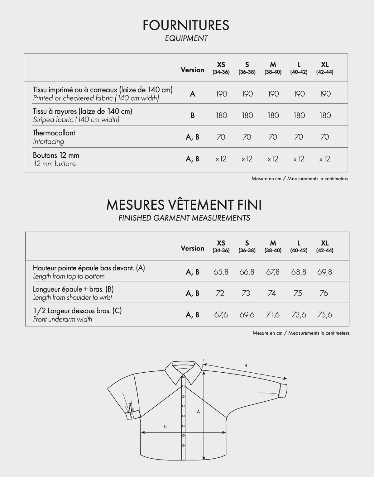 Atelier Brunette LA Chemise, Size XS-XL