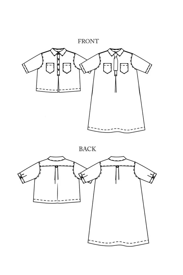 Merchant & Mills Scout Dress and Top, UK Size 6-18
