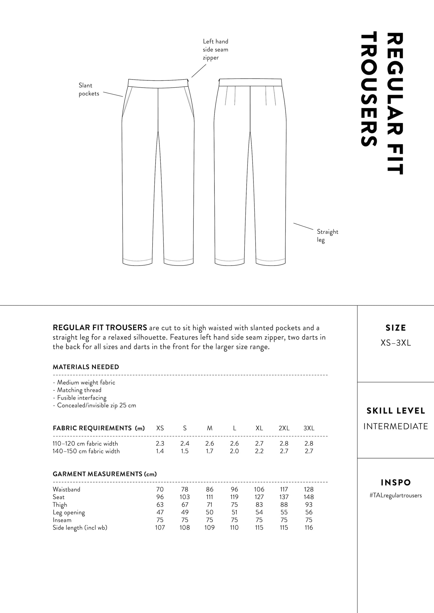 The Assembly Line Regular Fit Trousers, Size XS-3XL