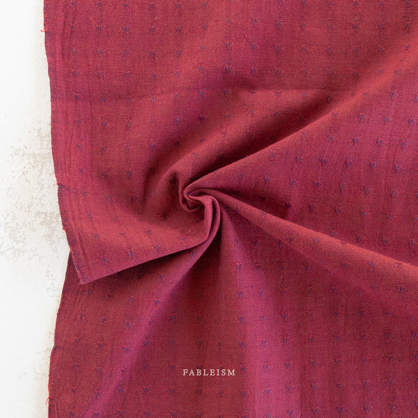 Fableism, Cotton Dobby, Queen of Hearts – Gingham Cherry