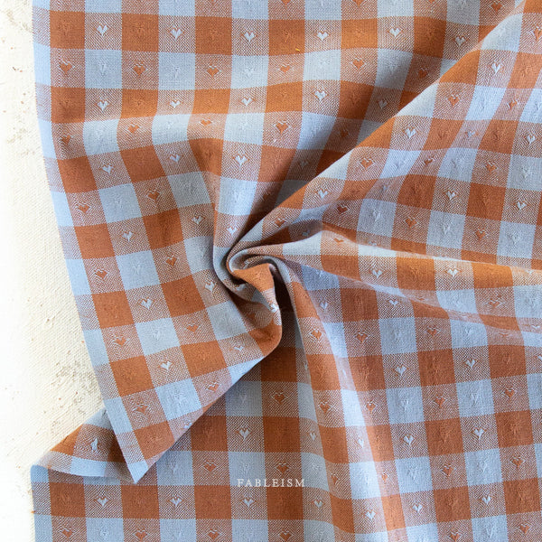 Fableism, Cotton Dobby, Queen of Hearts Gingham – Riviera