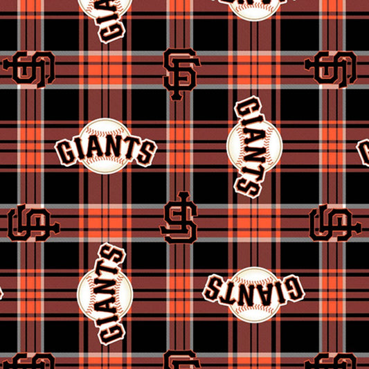 SF Giants Fleece, Plaid