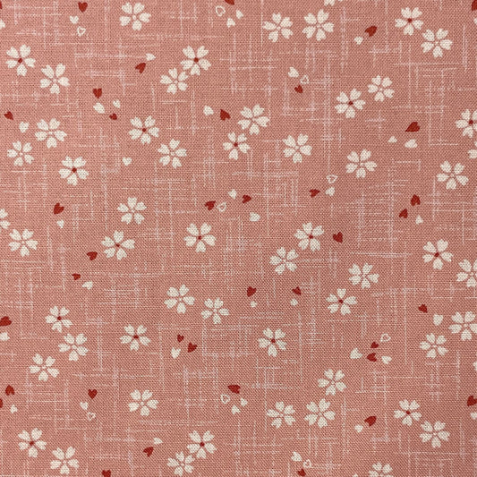Sevenberry Cotton Sheeting, Cherry Blossoms - Pink