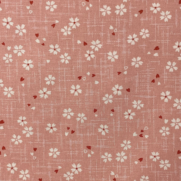 Sevenberry Cotton Sheeting, Cherry Blossoms - Pink