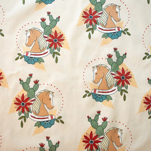 Birch Organic Cotton Poplin, Trigger - Almond Milk