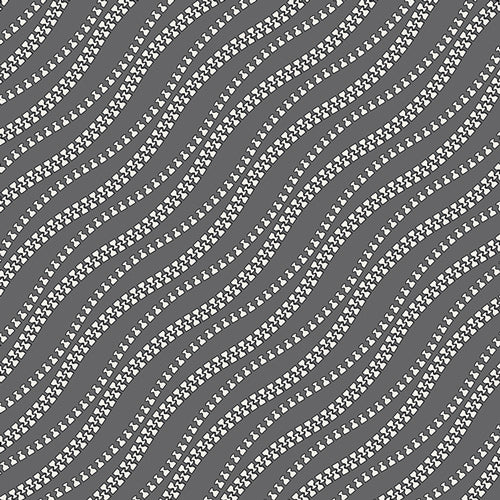 AGF Cotton Voile, Maker Prints – Dark Gray
