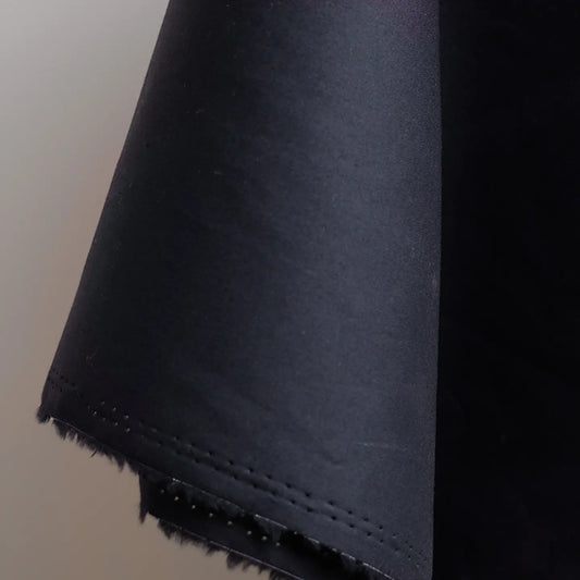 Water Repellent Cotton Twill, Deep Charcoal