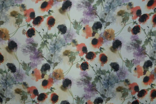 Lady McElroy, Silk/Cotton Voile, Aqua Mimosa
