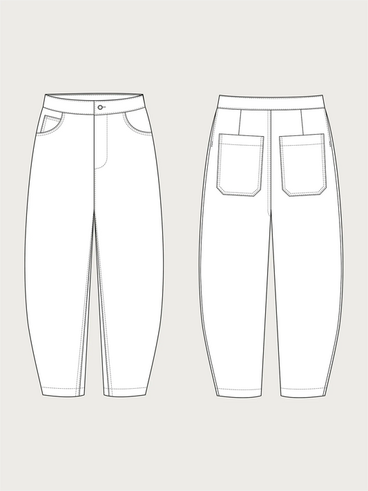 The Assembly Line Barrel-Leg Trousers, XS-3XL