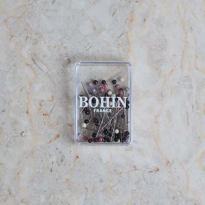 Pins, Bohin Glass Head Pins, 1 1/4"