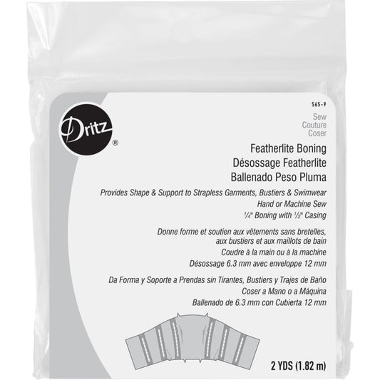 Dritz Boning, 1/4", White