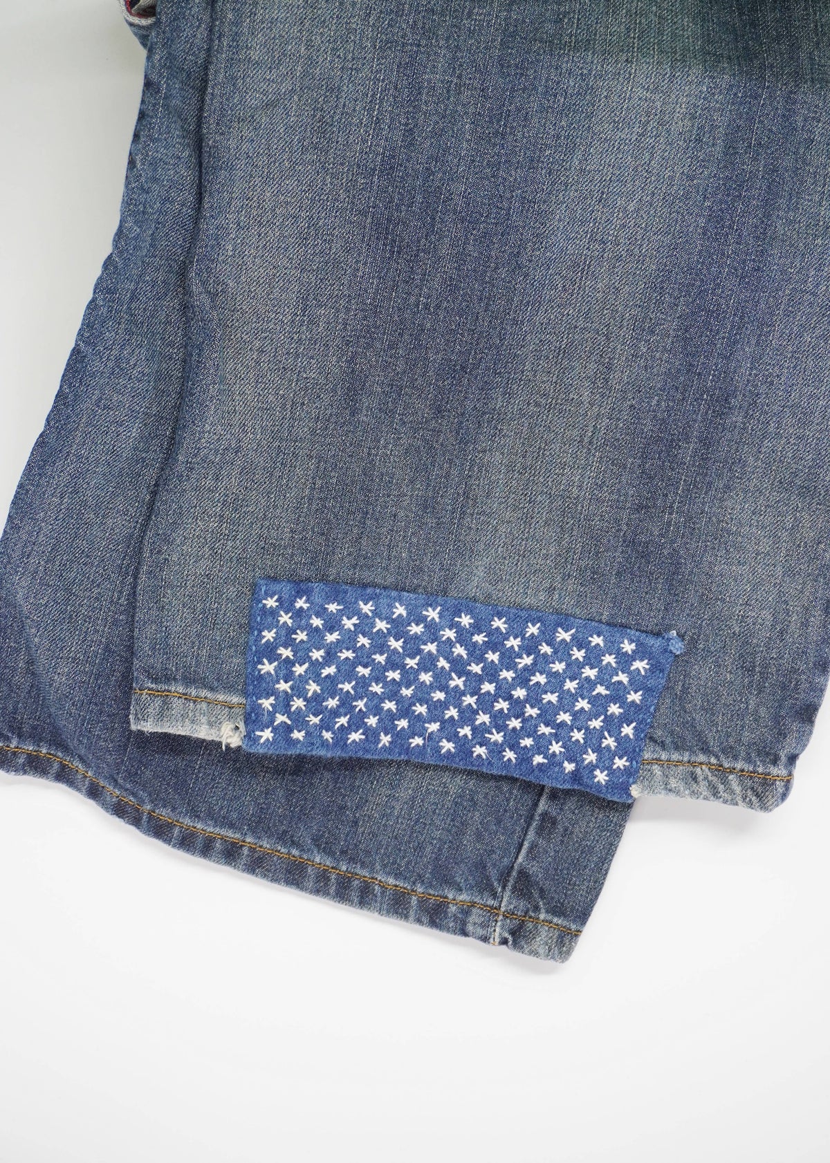 Visible Mending ¼” Grid Full Sheet Stick and Stitch Pattern
