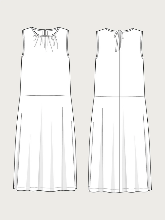 The Assembly Line Drop Waist Dress, XS-3XL