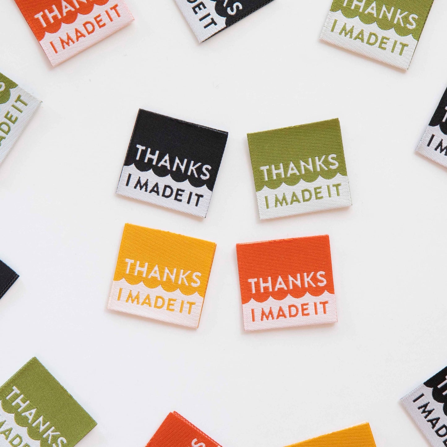 Sarah Hearts Labels, Thanks I Made It Multipack Woven Labels