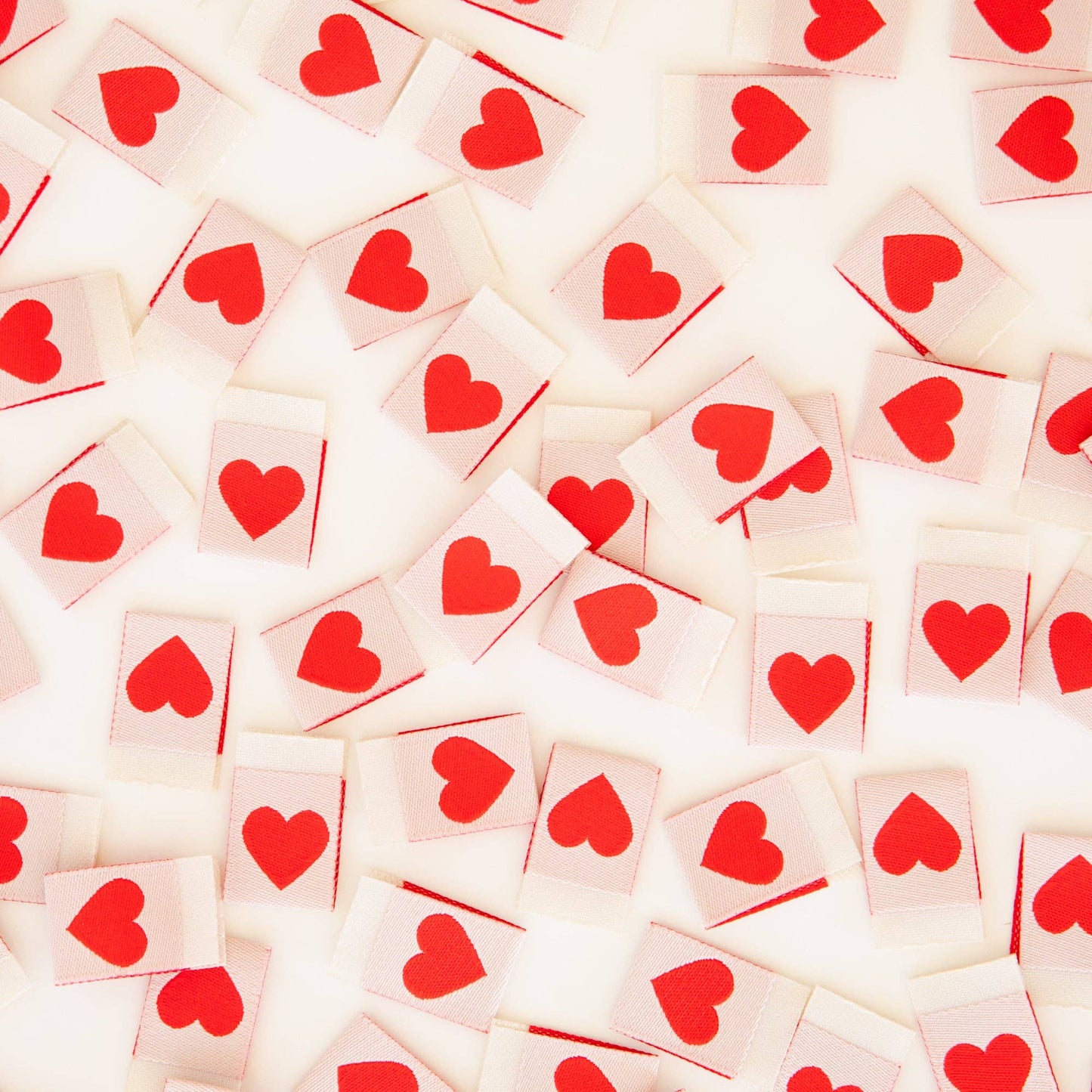 Sarah Hearts Labels, Red Heart