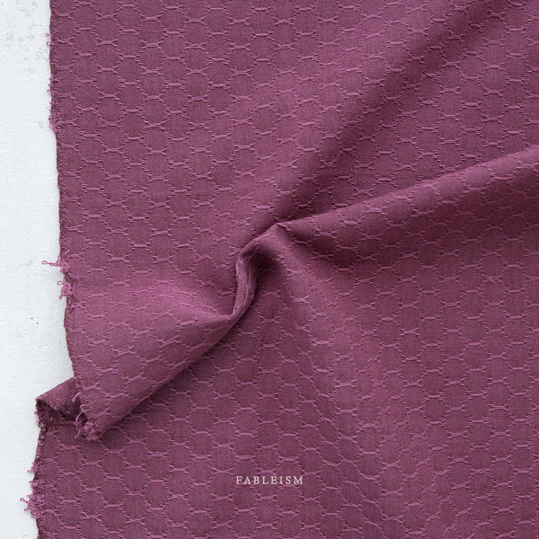 Fableism Yarn-Dye Cotton, Forest Forage - Honeycomb in Dahlia