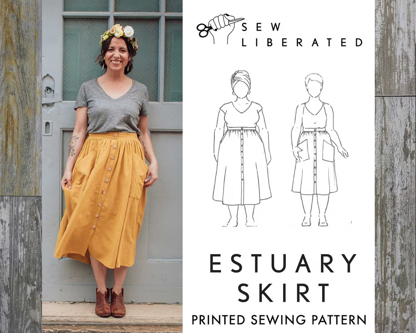 Sew Liberated Estuary Skirt, Size 0-30