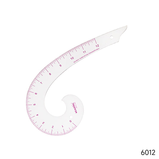 Kearing Plastic Curved Ruler, 12"