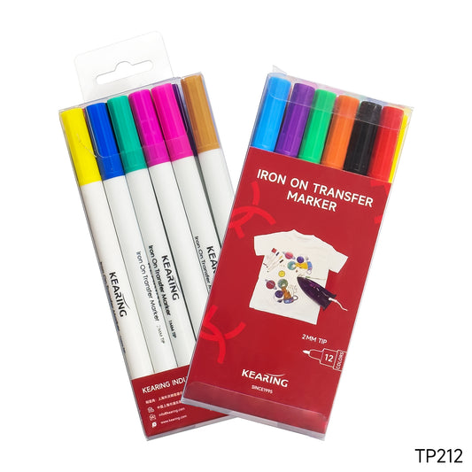 Iron-On Transfer Pens, 12 colors