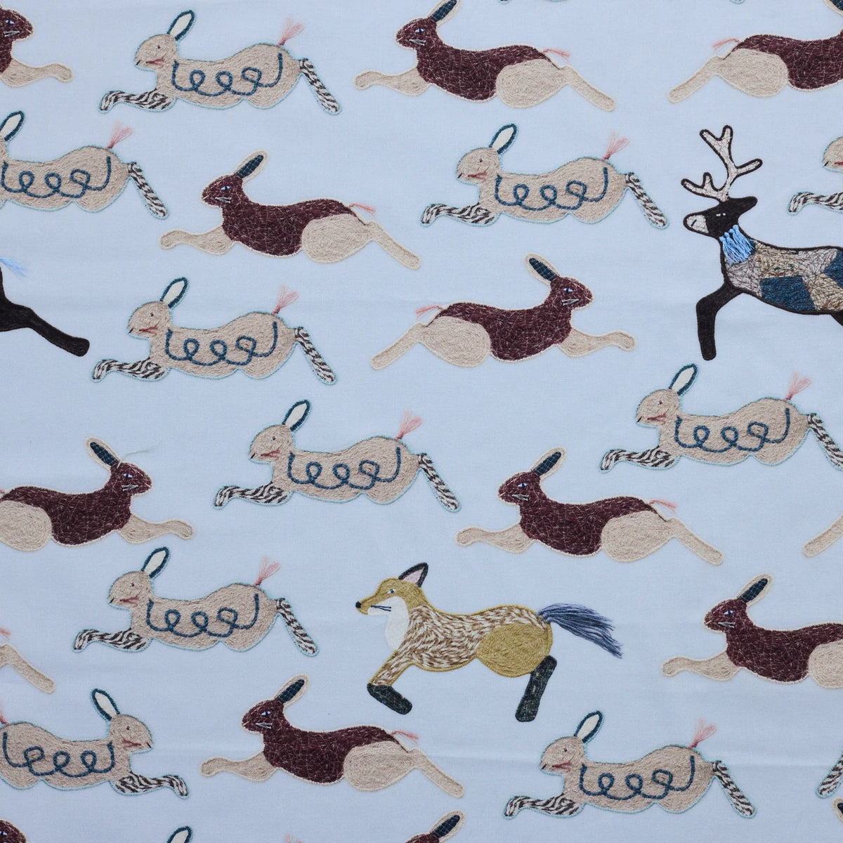 Kokka Fabrics Cotton Sheeting, Kari Ishikawa - Hopping
