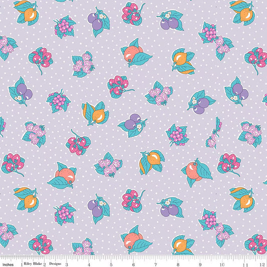 Liberty of London Cotton Sheeting, Polka Fruit