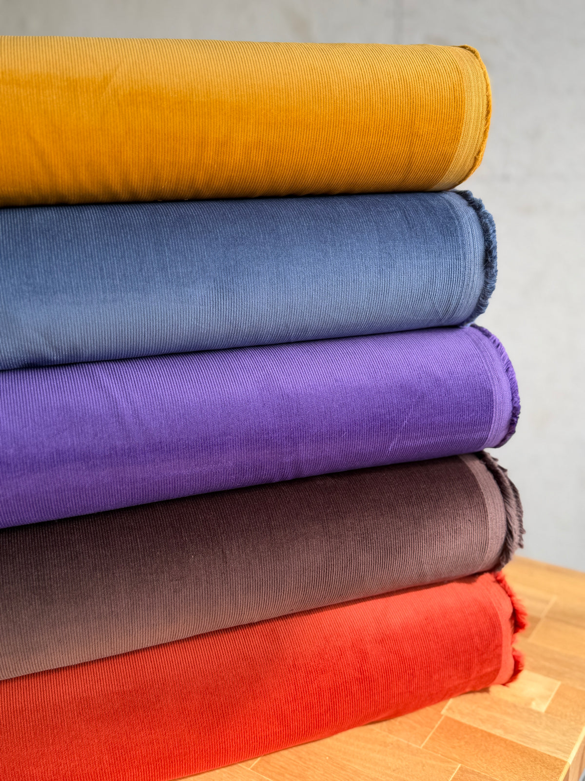 Corduroy, Cotton, 16 wale – Mustard