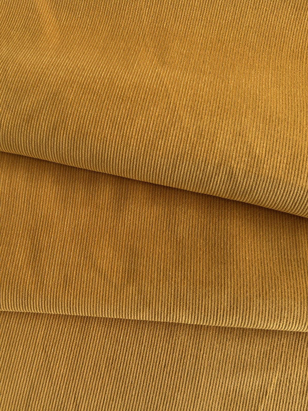 Corduroy, Cotton, 16 wale – Mustard