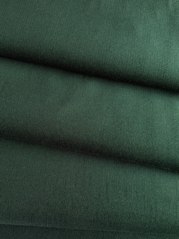 Cotton Corduroy, 21 wale - Tartan Green