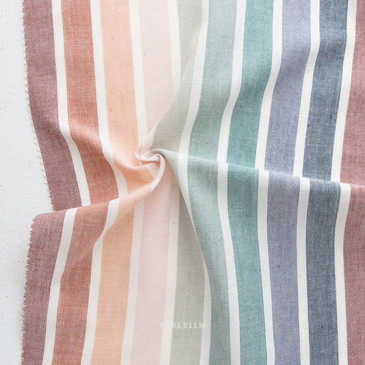 Fableism Woven Cotton, Monarch Grove, Wings in Light Navy